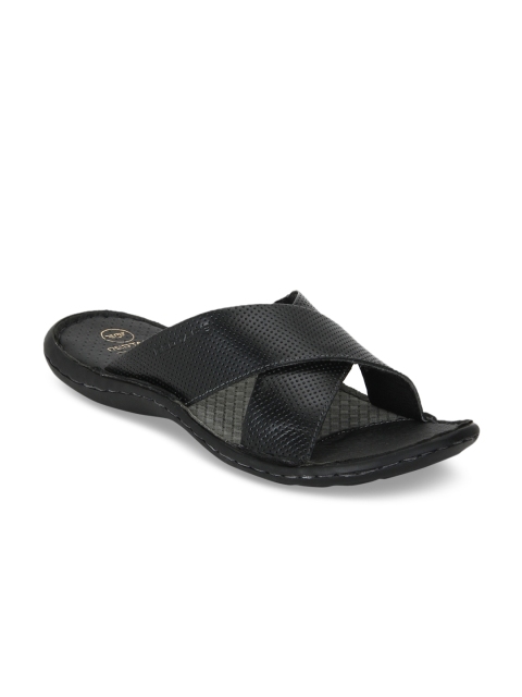 

Red Tape Men Black Comfort Leather Sandals