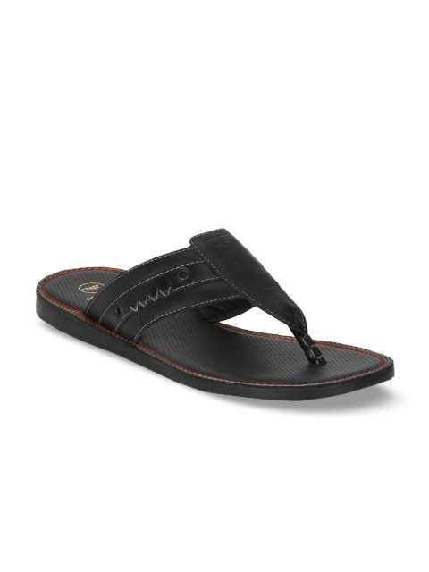 

Red Tape Men Black Comfort Leather Sandals