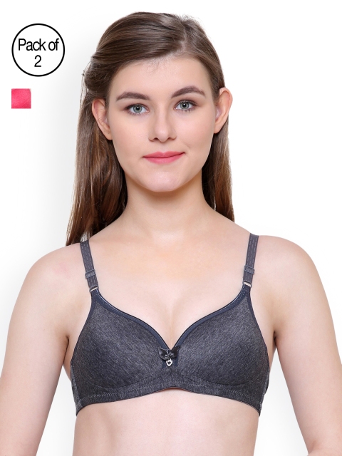 

Friskers Pack Of 2 Push-Up Bra FO-2039-01-03, Red