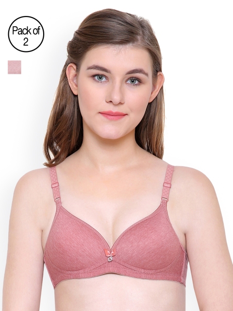 

Friskers Pack of 2 Slim Fit Push Up Bras FO-2039-08-21-38C, Pink