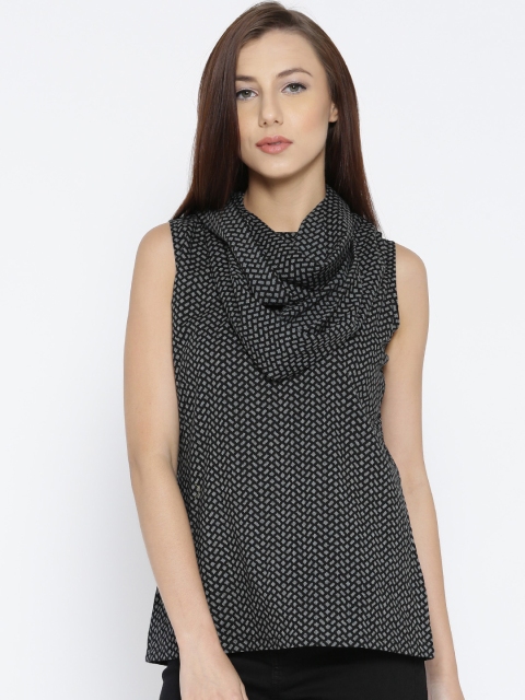 

Jaipur Kurti Women Black Printed Top