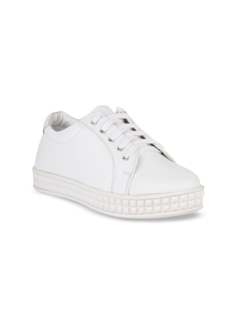 

Bruno Manetti Women White Sneakers