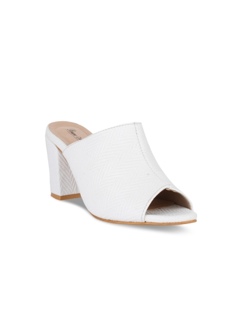 

Bruno Manetti Women White Solid Sandals