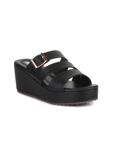 

Bruno Manetti Women Black Solid Sandals