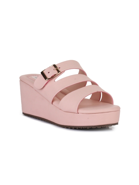 

Bruno Manetti Women Pink Solid Sandals