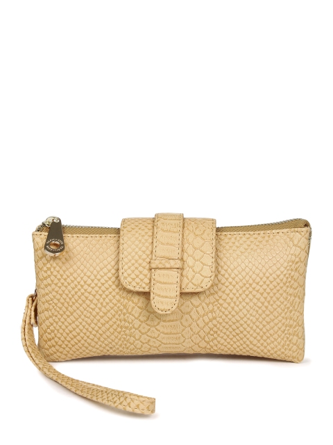 

U.S. Polo Assn. Women Women Beige Textured Zip Around Wallet