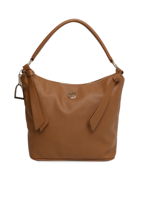 

U.S. Polo Assn. Women Brown Textured Hobo Bag