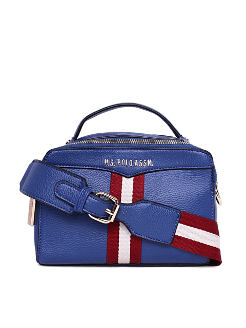 

U.S. Polo Assn. Women Blue Solid Sling Bag