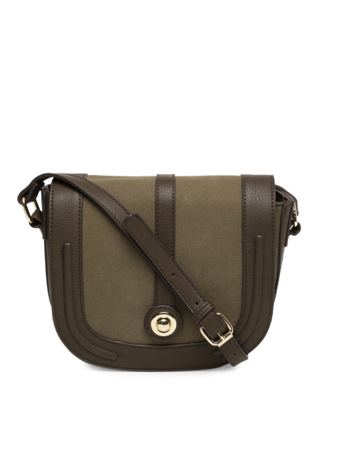 

U.S. Polo Assn. Women Brown Colourblocked Sling Bag