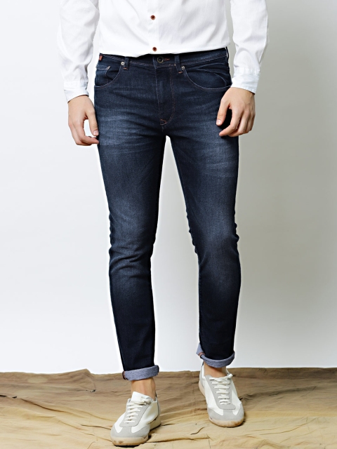 

Mr Bowerbird Men Blue Regular Fit Mid-Rise Clean Look Stretchable Jeans