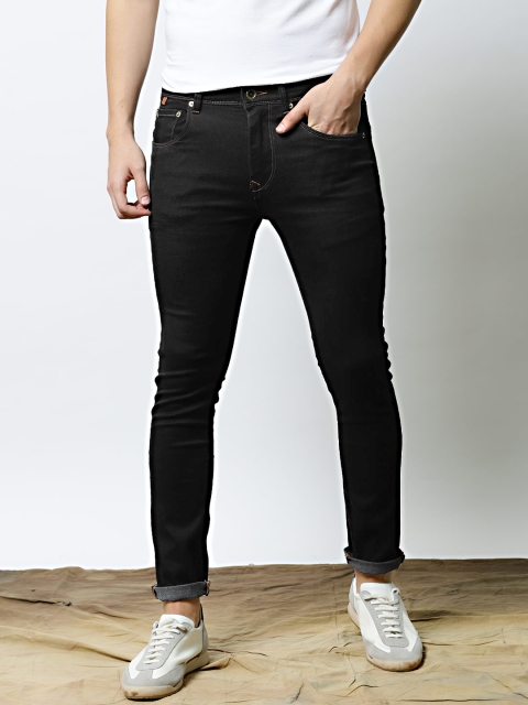

Mr Bowerbird Men Navy Blue Regular Fit Mid-Rise Clean Look Stretchable Jeans
