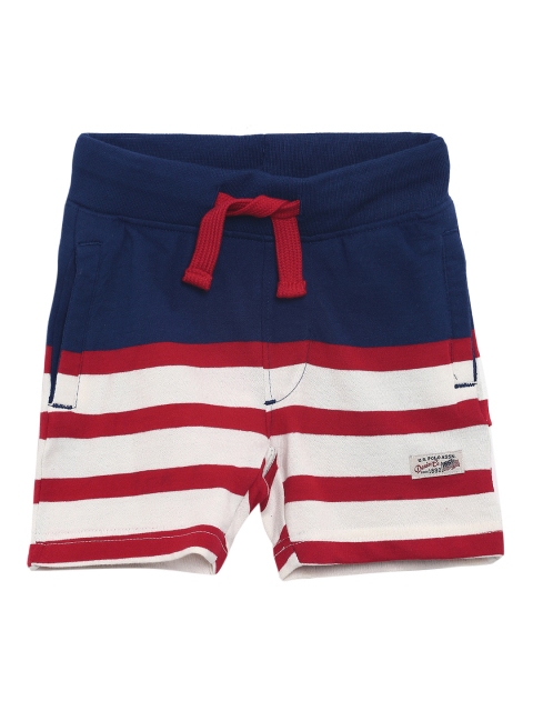 

U.S. Polo Assn. Kids Boys Navy Blue Solid Regular Fit Regular Shorts