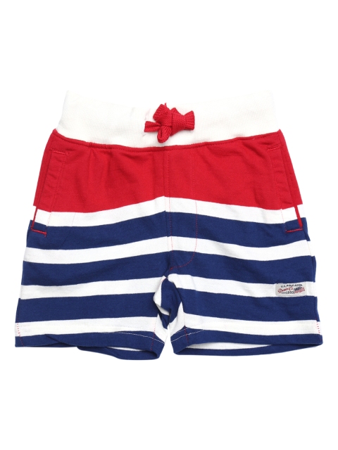 

U.S. Polo Assn. Kids Boys Navy Blue & Red Striped Lounge Shorts UKST5279