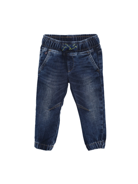 

U.S. Polo Assn. Kids Boys Blue Regular Fit Mid-Rise Clean Look Joggers