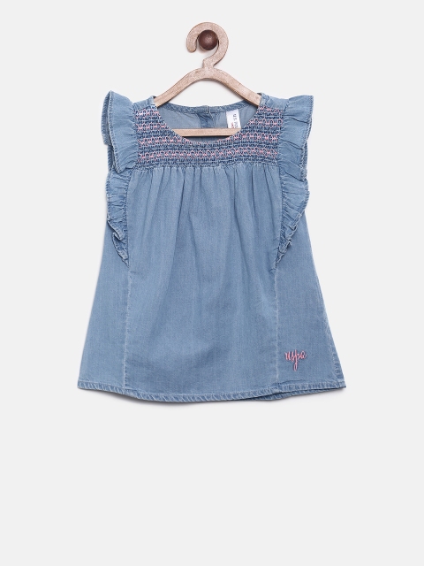 

U.S. Polo Assn. Kids Girls Blue Solid Top