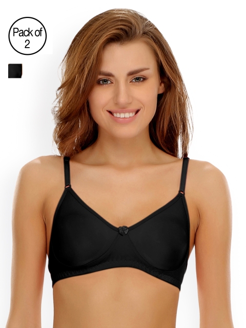 

Clovia Pack Of 2 Bra, Black