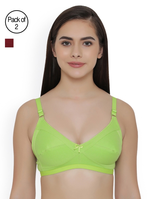 

Clovia Pack Of 2 Bra, Maroon