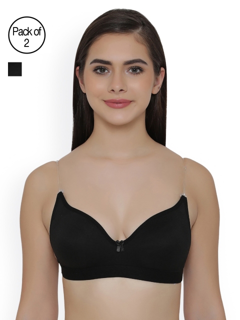 

Clovia Pack Of 2 Bra, Black