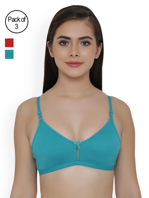 

Clovia Pack Of 3 Bra, Green