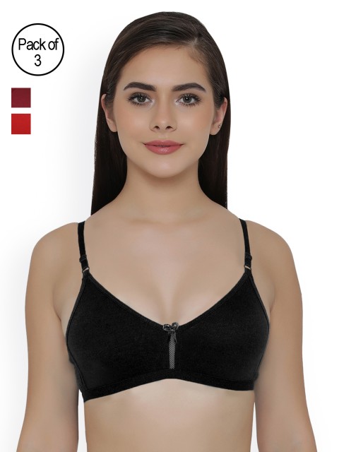 

Clovia Pack Of 2 Bra, Maroon