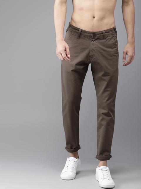

Moda Rapido Men Brown Slim Fit Solid Chinos