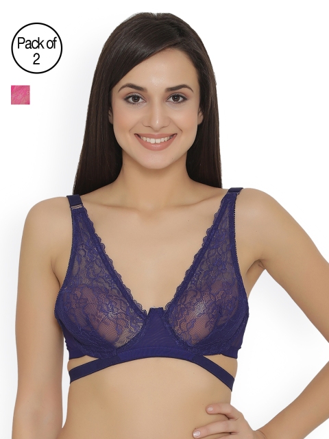 

Clovia Pack Of 2 Bra, Blue