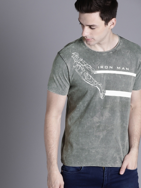 

Kook N Keech Marvel Men Grey Printed Round Neck T-shirt