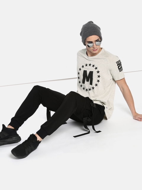 

Kook N Keech Disney Men Grey Melange Printed Round Neck T-shirt