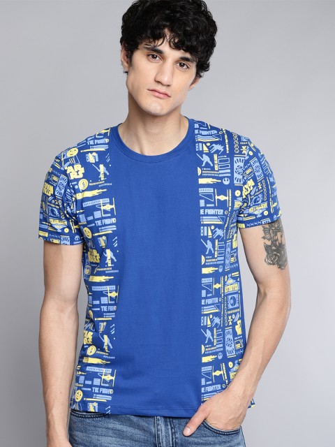 

Kook N Keech Star Wars Men Blue Printed Round Neck T-shirt