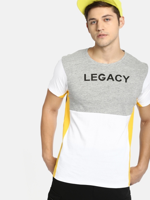 

Kook N Keech Men Grey Colourblocked Round Neck T-shirt