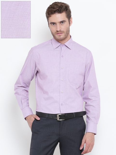 

John Players Men Mauve Regular Fit Solid Formal Shirt