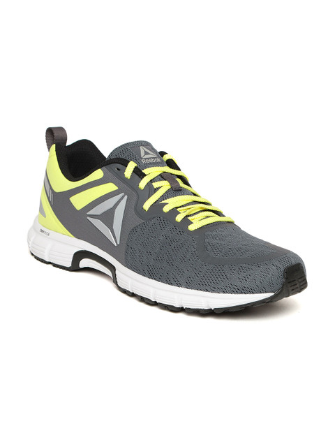 

Reebok Men Grey & Fluorescent Green Distance Ride Running Shoes
