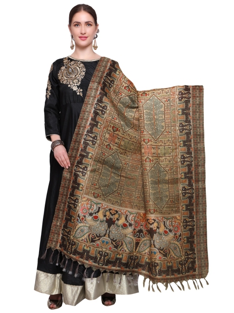 

Saree mall Beige Printed Dupatta