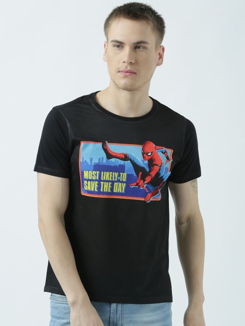 

Marvel by Wear Your Mind Men Black Printed Round Neck T-shirt