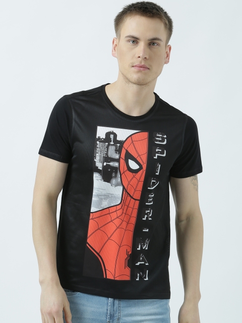 

Marvel by Wear Your Mind Men Black Printed Round Neck T-shirt