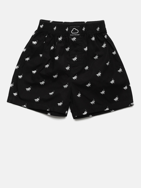 

Sweet Dreams Boys Black Printed Boxers BB-592618