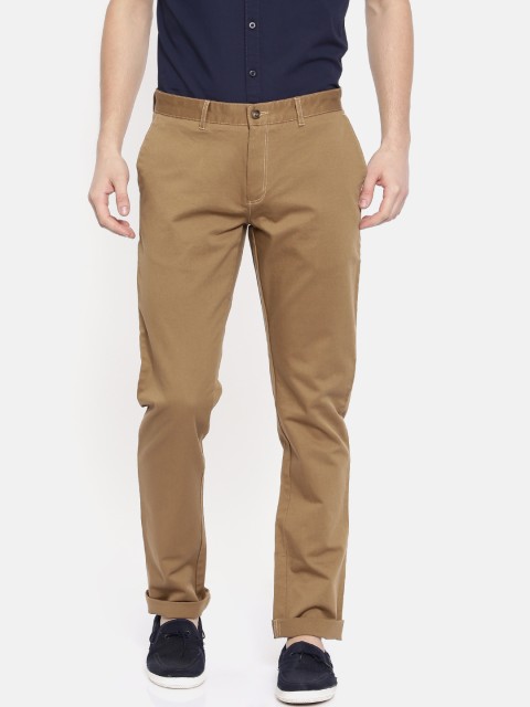 

Blackberrys Men Brown Regular Fit Solid Regular Trousers