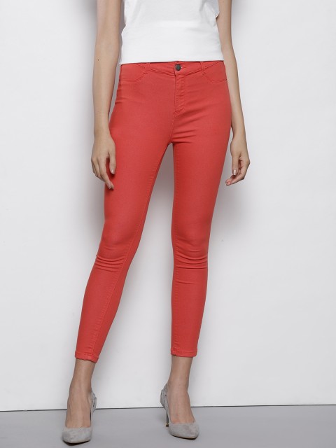 

DOROTHY PERKINS Red Frankie Fit Cropped Treggings