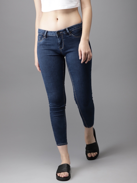 

HERE&NOW Women Blue Regular Fit Denim Jeggings