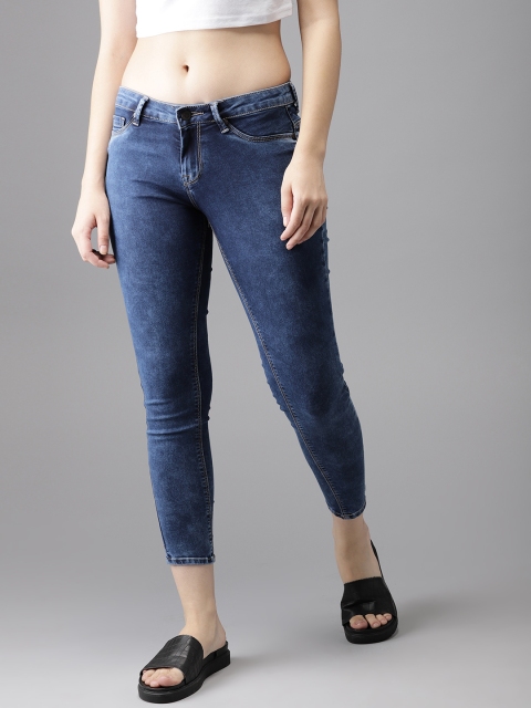 

HERE&NOW Women Blue Regular Fit Denim Jeggings