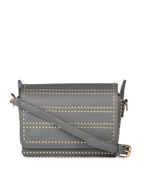 

Kazo Women Grey Embellished Sling Bag