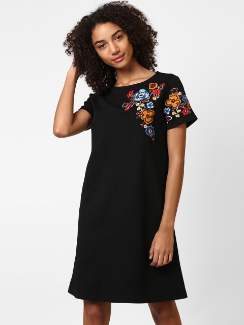 

Harpa Women Black Solid A-Line Dress