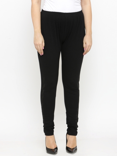 

plusS Black Churidar Leggings