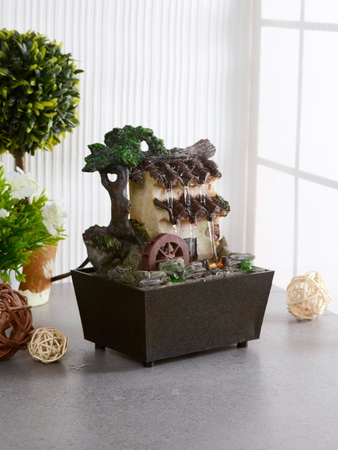 House Of Accessories Brown LED Tabletop Fountain