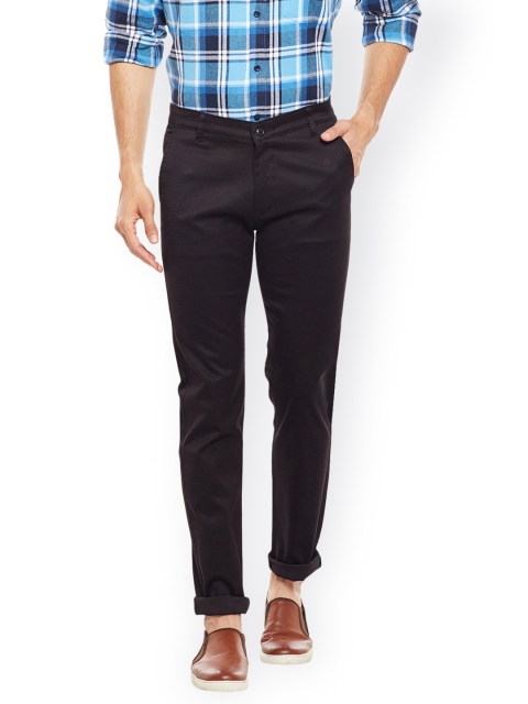

Hancock Men Brown Slim Fit Solid Regular Trousers