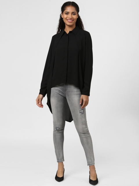 

Harpa Women Black Solid High-Low Top