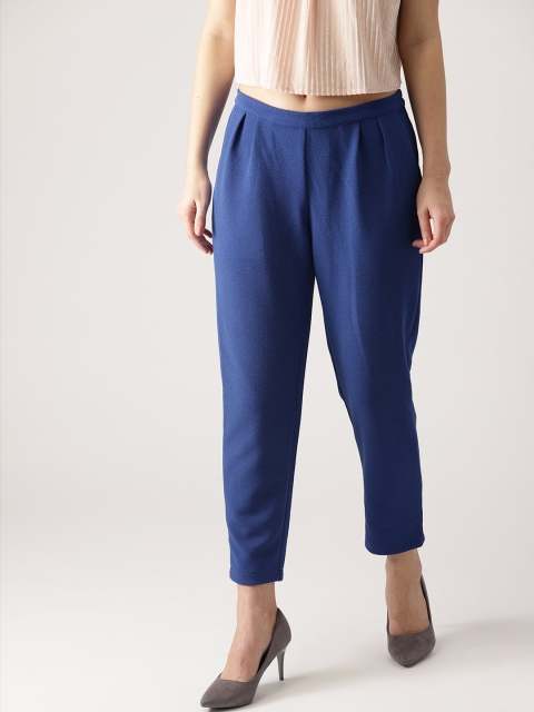 

Libas Women Blue Regular Fit Solid Regular Trousers