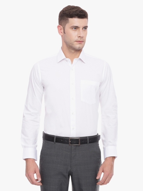 

Van Heusen Men White Slim Fit Solid Formal Shirt