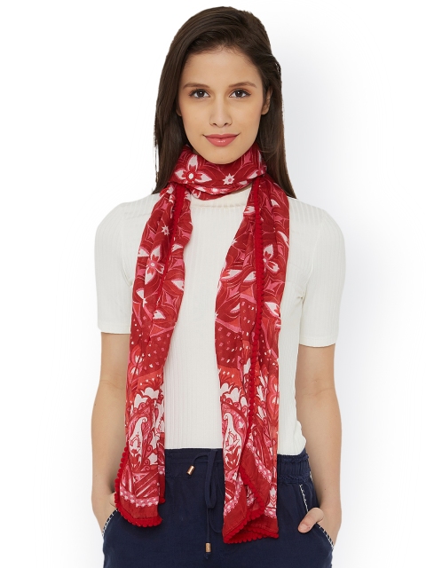 

Chumbak Red Printed Scarf