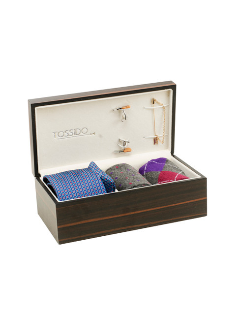 

Tossido Men Blue, Red & GreyAccessory Gift Set